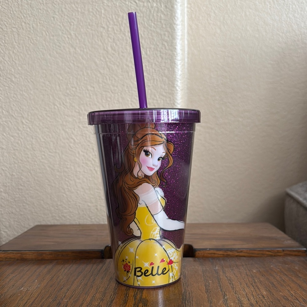 Disney Belle Tumbler with Straw